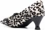 Love Moschino leopard-print mid-heel pumps Black - Thumbnail 3