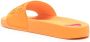 Love Moschino logo-embossed slip-on flip flop Orange - Thumbnail 3