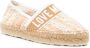 Love Moschino logo-embroidered frayed-detailing espadrilles Neutrals - Thumbnail 2