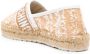 Love Moschino logo-embroidered frayed-detailing espadrilles Neutrals - Thumbnail 3