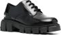 Love Moschino logo-patch faux-leather oxford shoes Black - Thumbnail 2