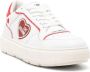 Love Moschino logo-patch leather sneakers White - Thumbnail 2