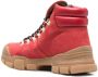 Love Moschino logo-plaque 50mm hiking boots Red - Thumbnail 3