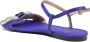 Love Moschino logo-plaque bow satin sandals Purple - Thumbnail 3