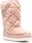 Love Moschino logo-plaque faux-fur boots Pink - Thumbnail 2