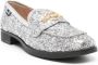 Love Moschino logo-plaque leather loafers Silver - Thumbnail 2