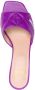 Love Moschino logo-print 65mm quilted mules Purple - Thumbnail 4