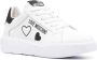 Love Moschino logo-print faux-leather sneakers White - Thumbnail 2