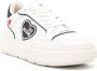 Love Moschino logo-print leather sneakers White - Thumbnail 2
