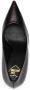 Love Moschino logo-print pointed-toe leather pumps Black - Thumbnail 4