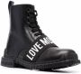 Love Moschino logo-strap ankle boots Black - Thumbnail 2