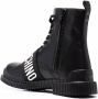 Love Moschino logo-strap ankle boots Black - Thumbnail 3