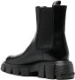 Love Moschino logo-tape leather boots Black - Thumbnail 3