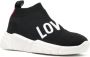 Love Moschino Love knitted slip-on sneakers Black - Thumbnail 2