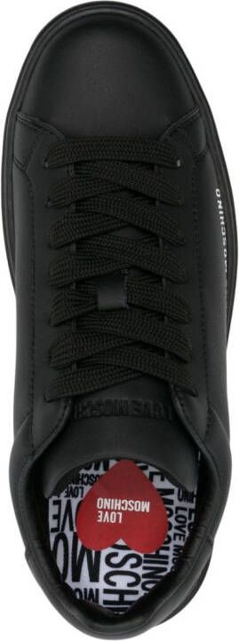 Love Moschino low-top lace-up sneakers Black