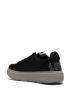 Love Moschino low-top leather sneakers Black - Thumbnail 3