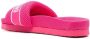 Love Moschino mesh logo-stripe 40mm sandals Pink - Thumbnail 3
