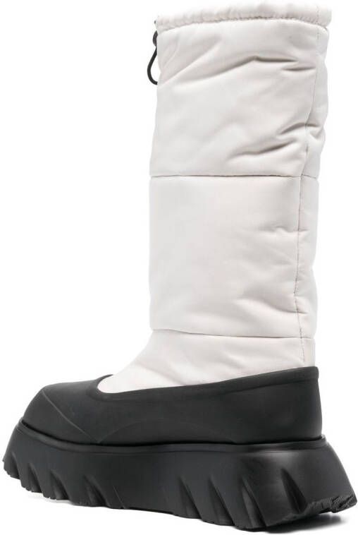 Love Moschino padded heart patch boots White