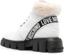 Love Moschino padded lace-up ankle boots White - Thumbnail 3