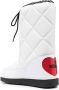 Love Moschino quilted patent snow boots White - Thumbnail 3