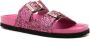 Love Moschino side-buckle glitter slides Pink - Thumbnail 2