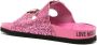 Love Moschino side-buckle glitter slides Pink - Thumbnail 3