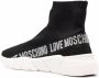 Love Moschino sock-style sneakers Black - Thumbnail 3
