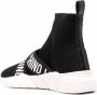 Love Moschino sock-style sneakers Black - Thumbnail 3