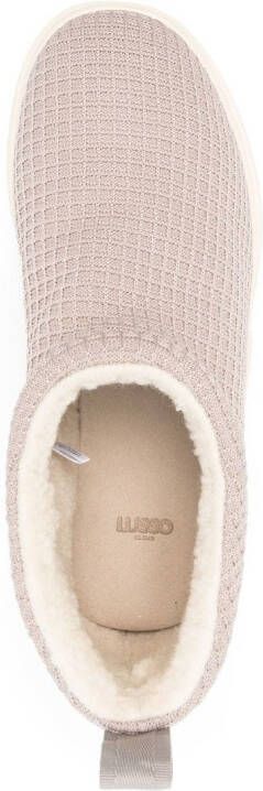 Lusso Guru waffle-knit slippers Grey