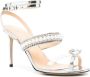MACH & MACH 90mm crystal-embellished sandals Silver - Thumbnail 1