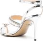 MACH & MACH 90mm crystal-embellished sandals Silver - Thumbnail 2