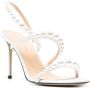 MACH & MACH 90mm faux-pearl satin sandals White - Thumbnail 1