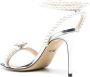 MACH & MACH 90mm pearl-embellished sandals Silver - Thumbnail 3