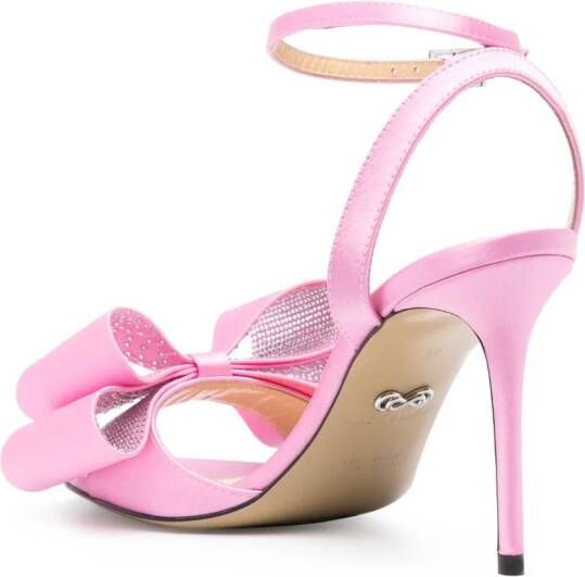 MACH & MACH 95mm bow-satin sandals Pink