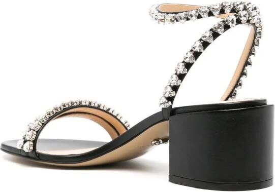 MACH & MACH Audrey 55mm leather sandals Black