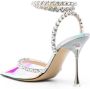 MACH & MACH Audrey crystal-embellished pumps Silver - Thumbnail 3