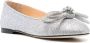 MACH & MACH crystal-embellished bow ballerina shoes Silver - Thumbnail 2