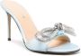 MACH & MACH crystal-embellished bow-detail mules Blue - Thumbnail 2