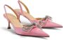 MACH & MACH crystal-embellished bow-detail pumps Pink - Thumbnail 4