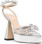 MACH & MACH crystal-embellished bow-detail pumps Silver - Thumbnail 2