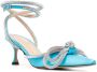 MACH & MACH crystal-embellished low-heel pumps Blue - Thumbnail 2