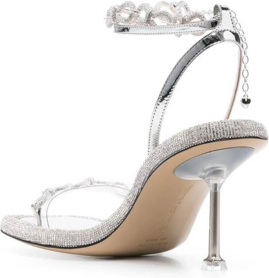 MACH & MACH crystal-embellished sandals Silver