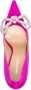 MACH & MACH Double Bow 110mm crystal-embellished pumps Pink - Thumbnail 4