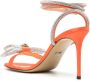 MACH & MACH Double Bow 95mm crystal-embellished sandals Orange - Thumbnail 3