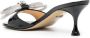 MACH & MACH Double Bow patent-leather sandals Black - Thumbnail 3