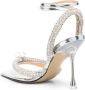MACH & MACH Georgia crystal-embellished leather pumps Silver - Thumbnail 3