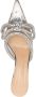 MACH & MACH 65mm crystal-embellished double bow mules Silver - Thumbnail 4