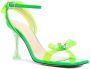 MACH & MACH 95mm transparent open-toe sandals Green - Thumbnail 2