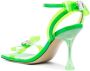 MACH & MACH 95mm transparent open-toe sandals Green - Thumbnail 3