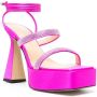 MACH & MACH Devon 140mm crystal-embellished sandals Pink - Thumbnail 2